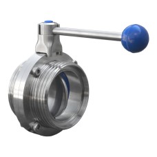 Затвор нержавеющий дисковый поворотный запорный приварной 12Х18Н9ТЛ ДУ 150 Ру 16 Арма-Пром